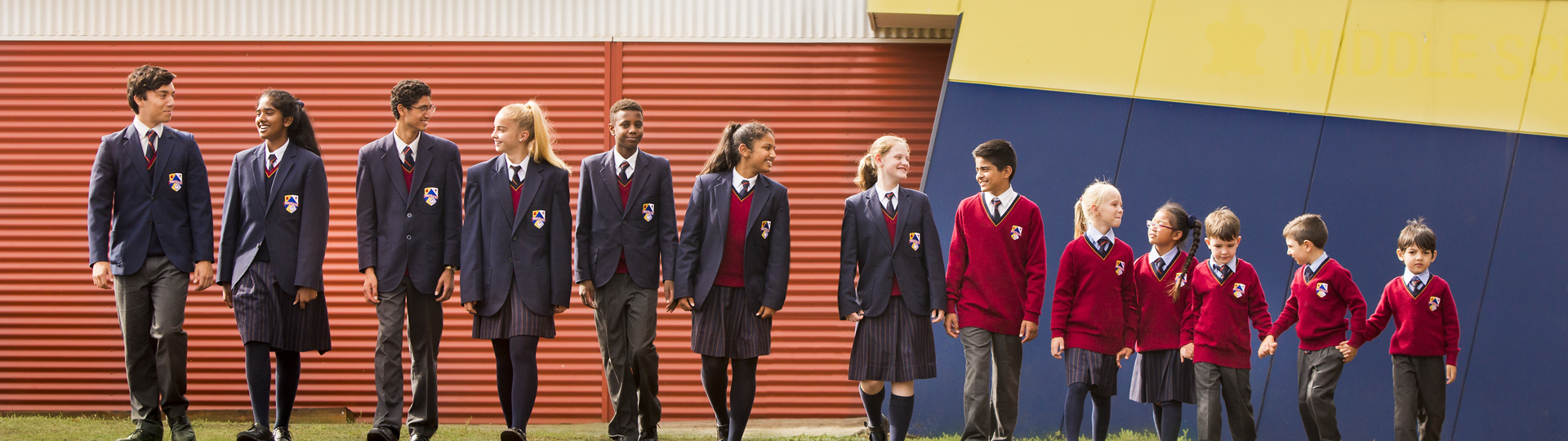 P-12 Students Walking