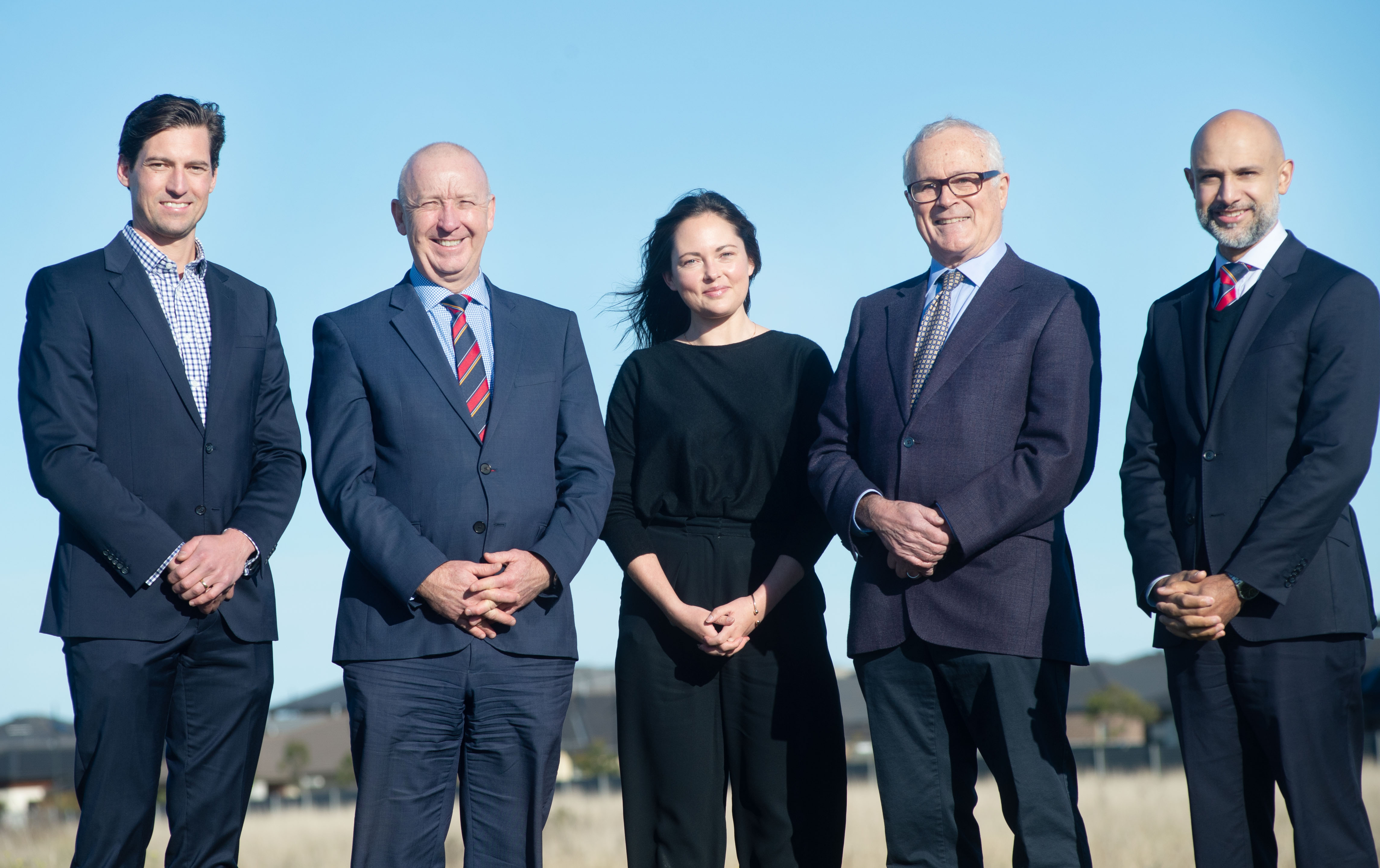 Members of Hume Anglican Grammar gathered with representatives from Stockland to make the exciting announcement.