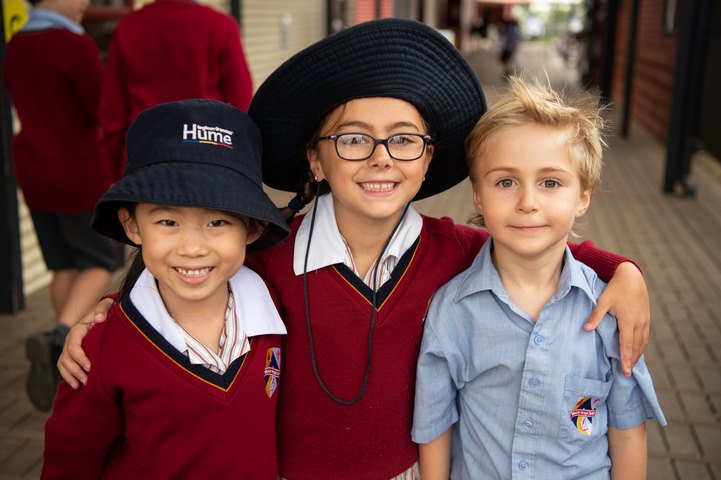 Students Smile at the Camera