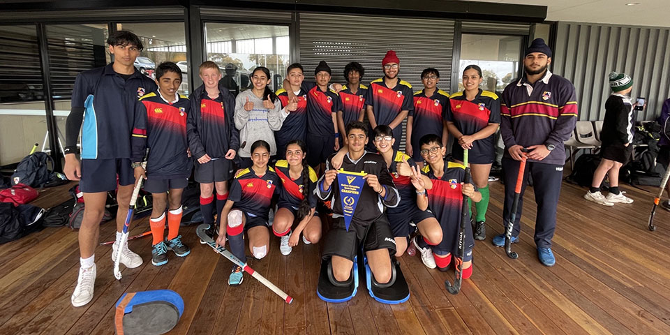 Group Photo of Hockey team