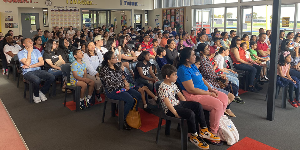 Parents and Students Sitting Together