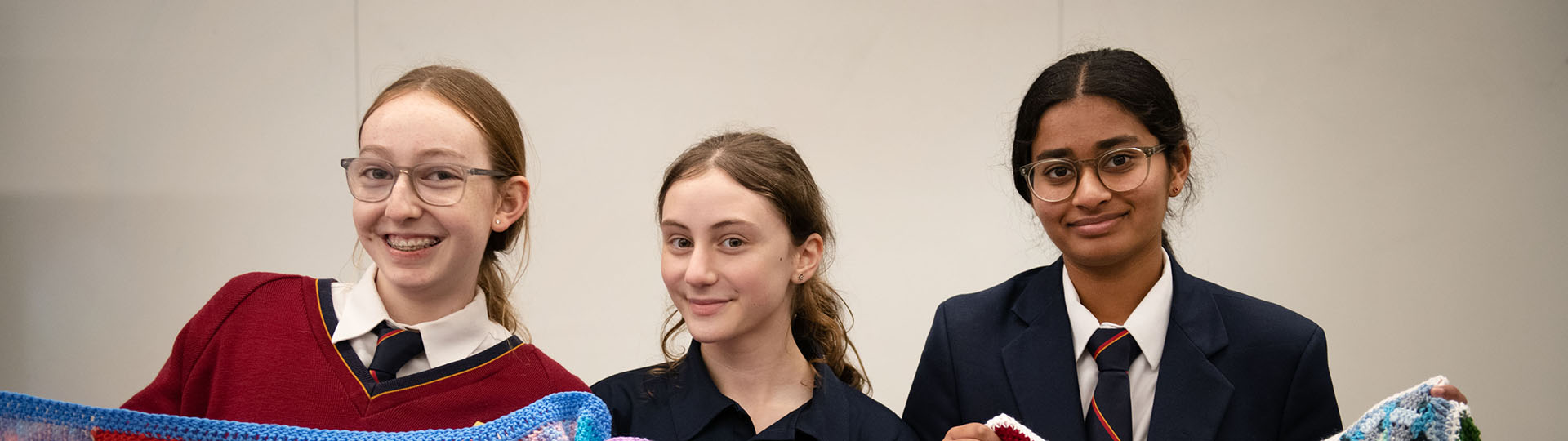Three Happy Female Students