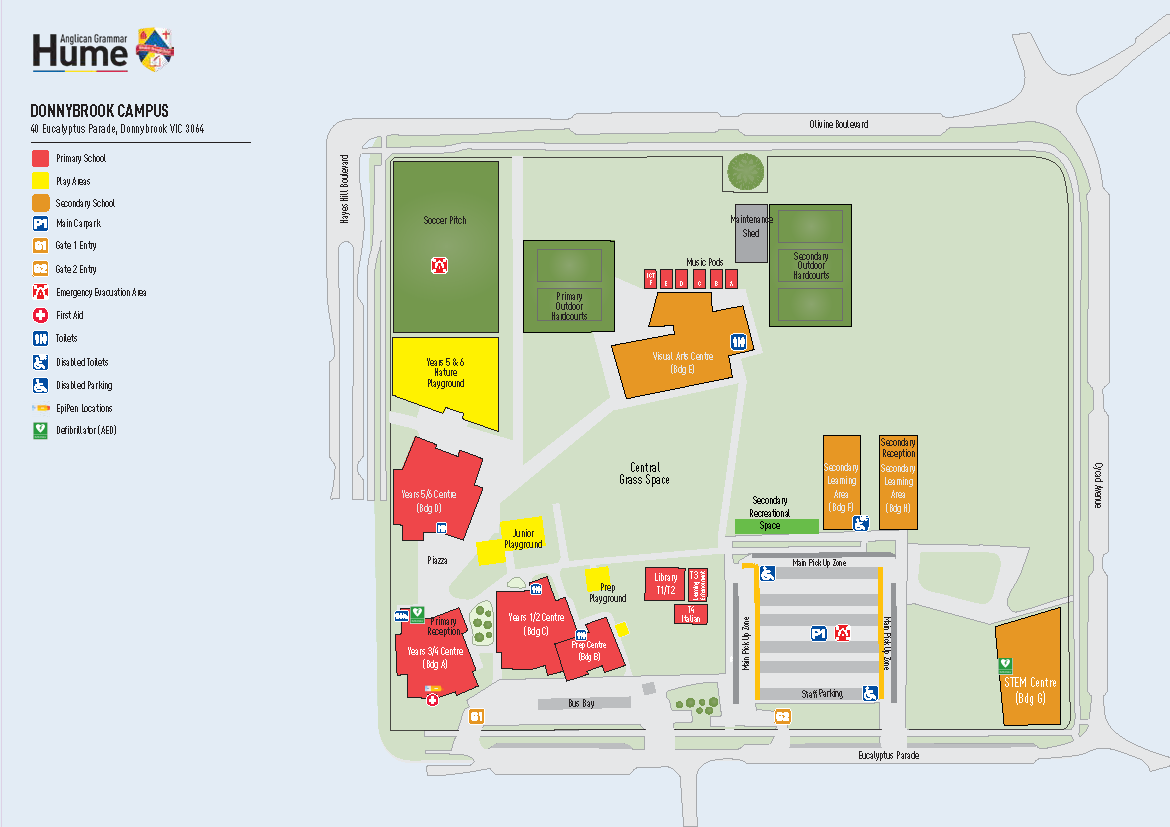 2025 Donnybrook Campus Map