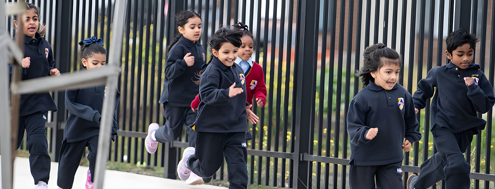 happiness and kids running