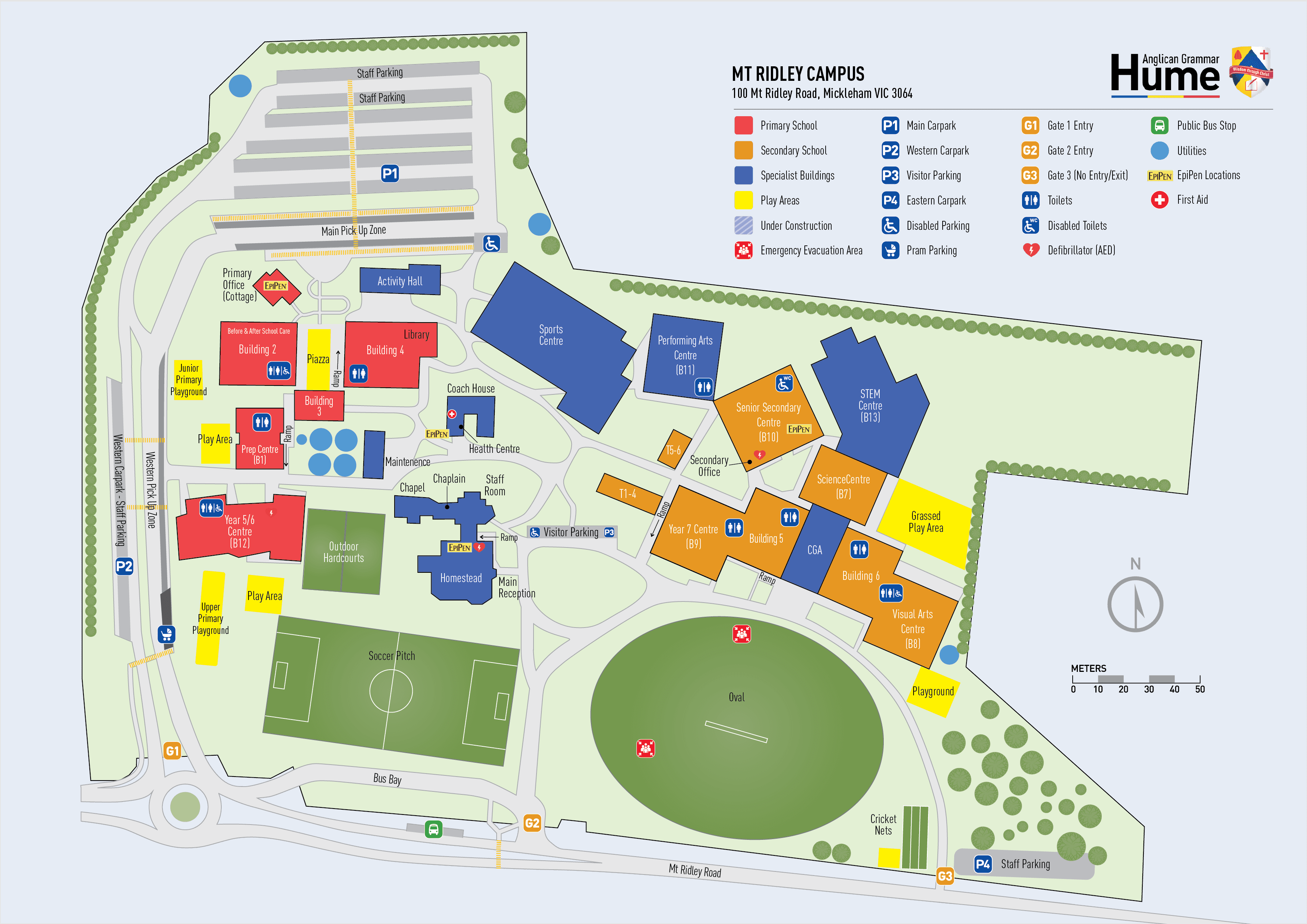 Mt Ridley Campus Maps