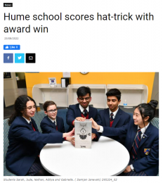 Students Score Hat-trick with Award Win - Northern Star Weekly