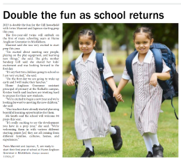 Double the Fun as School Returns